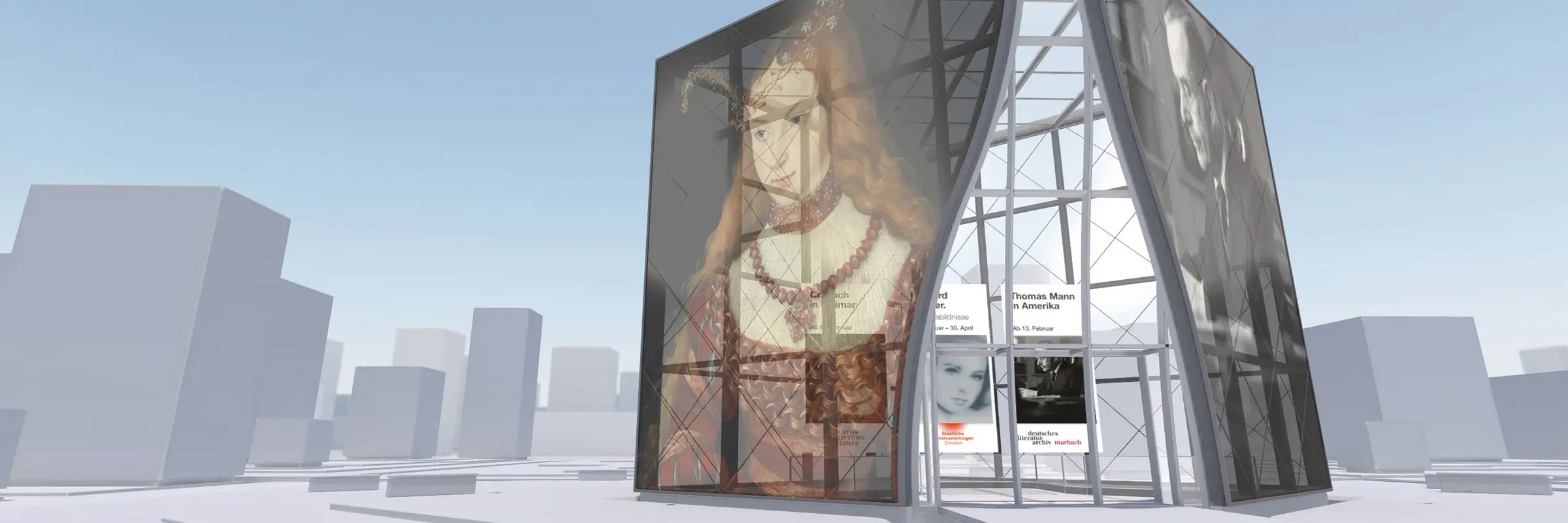 Die Digitale Kunsthalle von ZDFkultur, Außenansicht