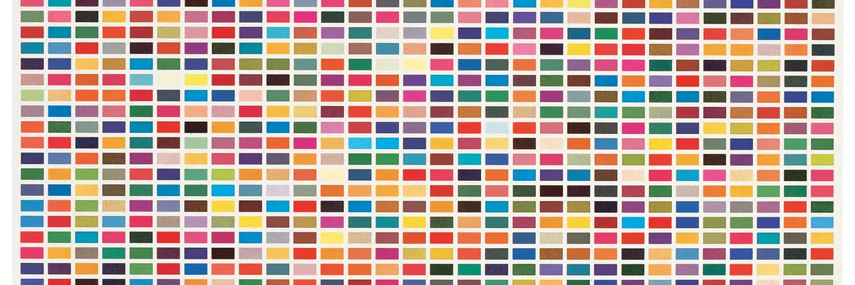 Symmetrische Anordnungen von bunten Farbfeldern