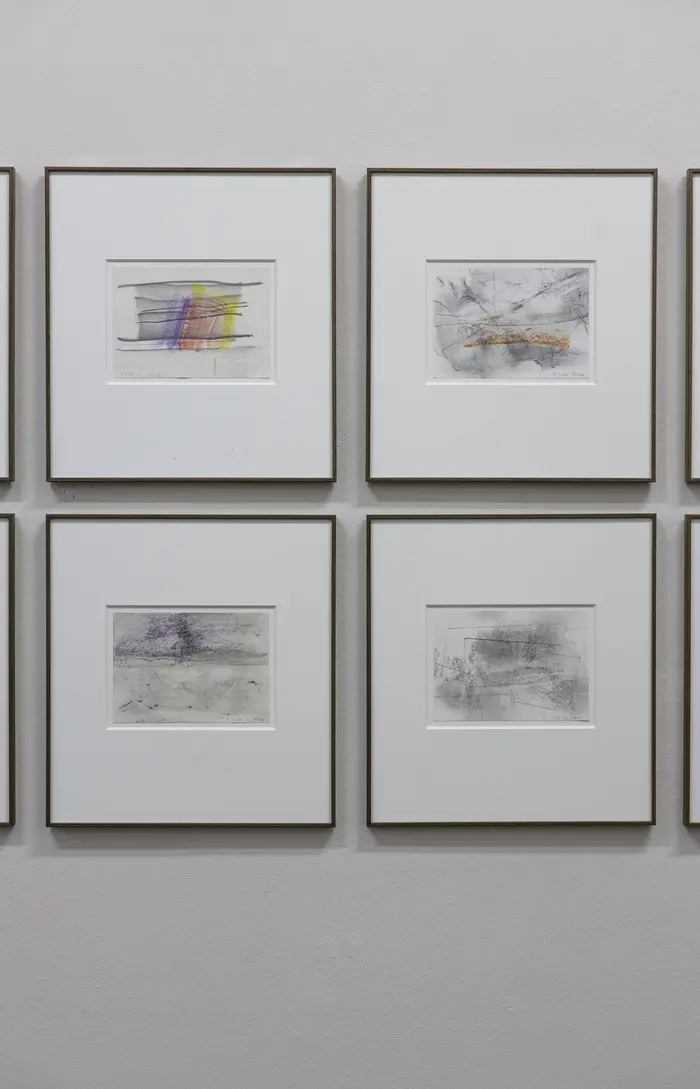 Ausstellungsansicht "Gerhard Richter. Neue Zeichungen 2017 bis 2020" am 6. Februar 2020