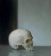 Gerhard Richter, Schädel (548-1) Seitenansicht eines menschlichen Schädels
