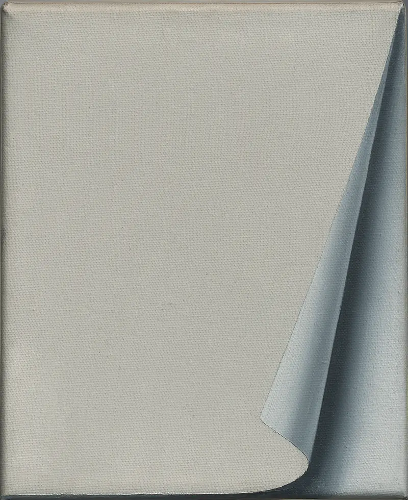 ein Heft mit umgeschlagenem Blatt