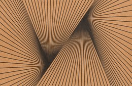 Karl Heinz Adler, Serielle Lineaturen (Tafel 1), 1989 Anordnung vieler Linien, die auf je einen Punkt zulaufen