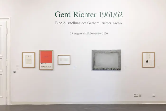 Ausstellungsansicht "Gerd Richter 1961/62"