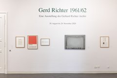 Ausstellungsansicht &quot;Gerd Richter 1961/62&quot;