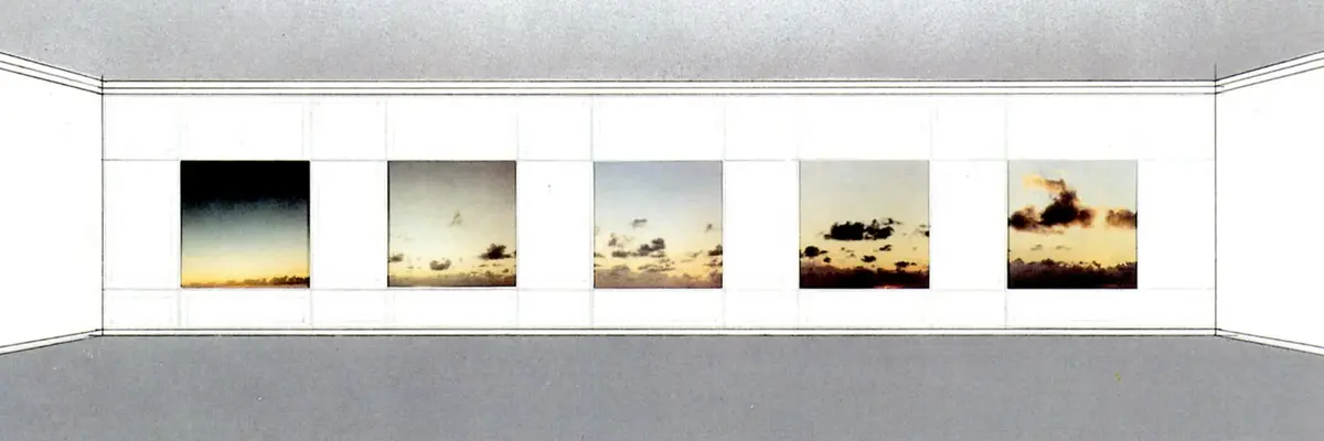 Gerhard Richter. Räume Atlastafel 228, 1971