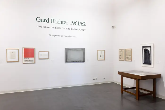 Ausstellungsansicht "Gerd Richter 1961/62"