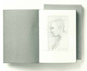 Gerhard Richter. Text. Schriften und Interviews (Edition 82) ein aufgeschlagenes Buch mit einer Skizze