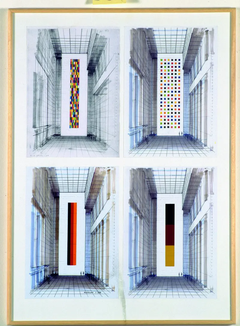 Gerhard Richter, Atlas, Tafel 651, Reichstag 1998